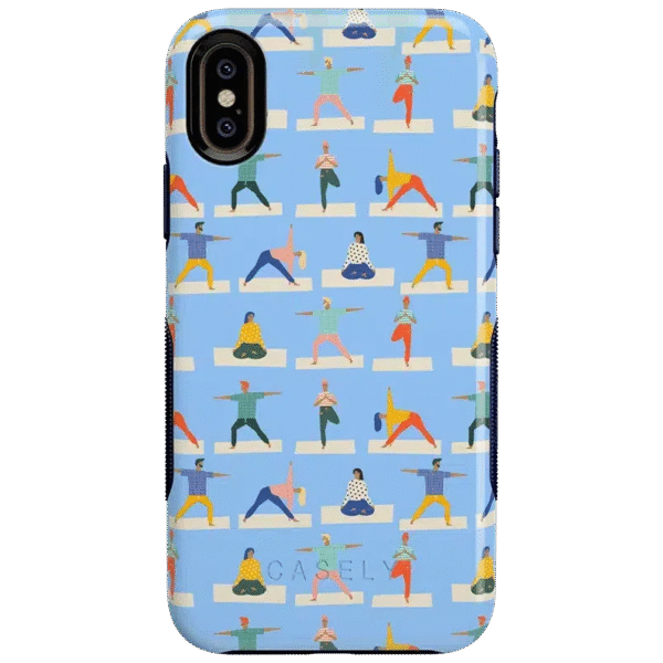 Go with the Flow | Light Blue Yoga Case