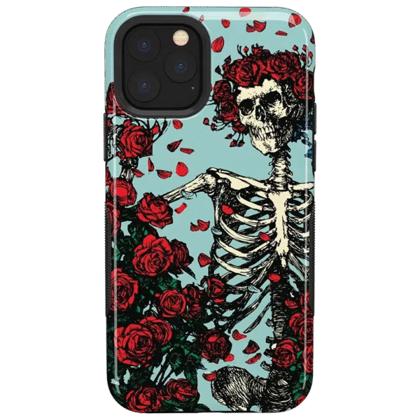 Forever Grateful | Grateful Dead Skeleton Floral Case
