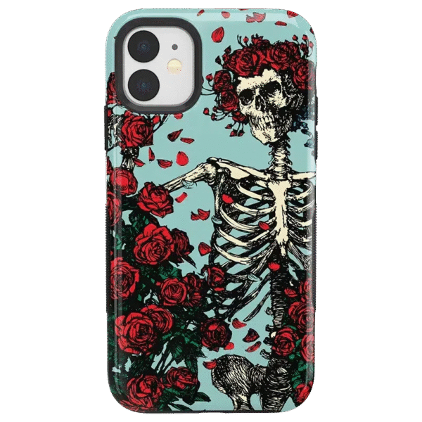 Forever Grateful | Grateful Dead Skeleton Floral Case