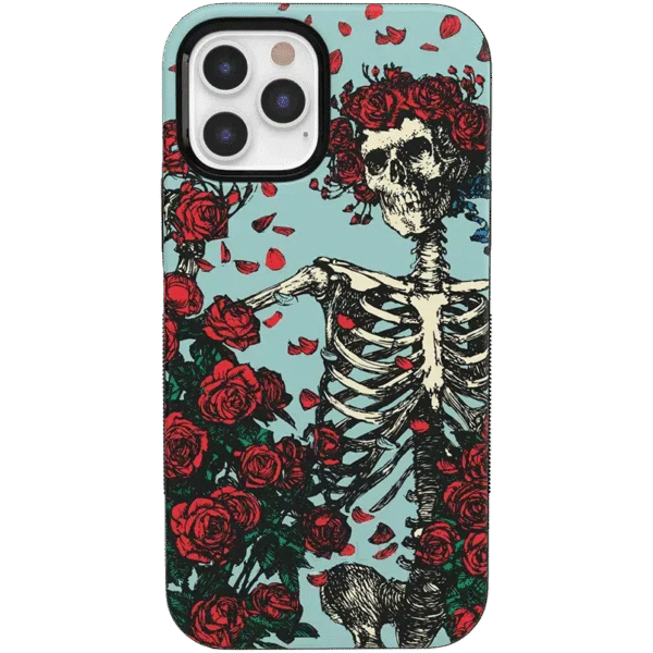 Forever Grateful | Grateful Dead Skeleton Floral Case