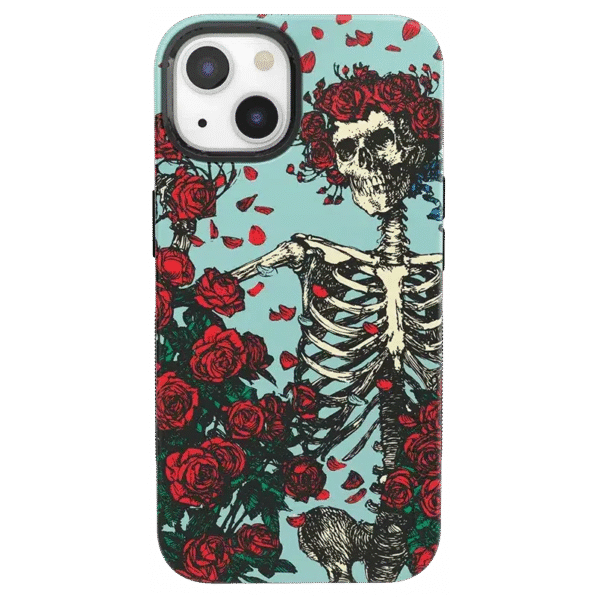 Forever Grateful | Grateful Dead Skeleton Floral Case