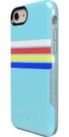Totally Groovy | Teal Rainbow Stripes Color Block Case
