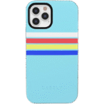 Totally Groovy | Teal Rainbow Stripes Color Block Case
