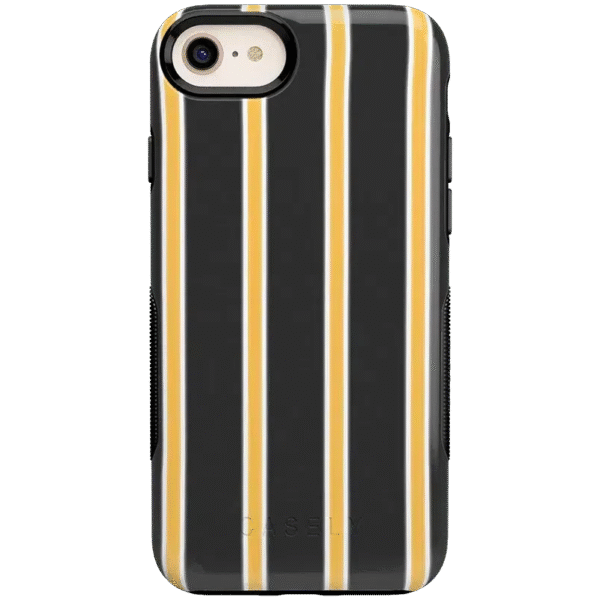 Fine Lines | Mustard Yellow Pinstripe iPhone Case