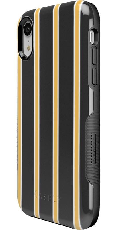 Fine Lines | Mustard Yellow Pinstripe iPhone Case