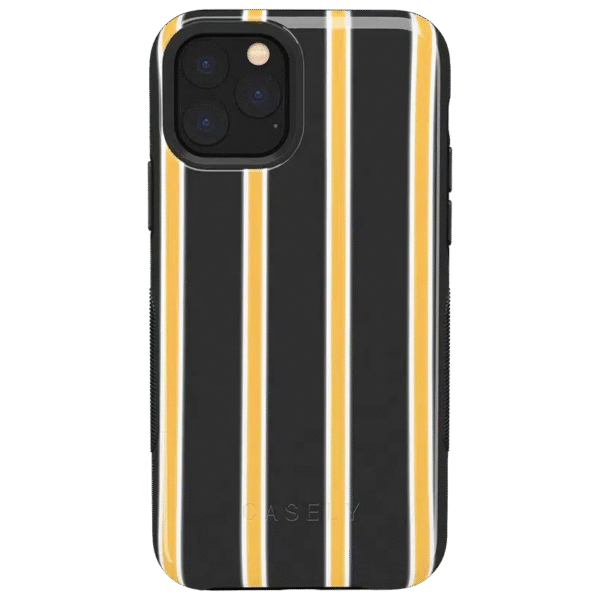 Fine Lines | Mustard Yellow Pinstripe iPhone Case