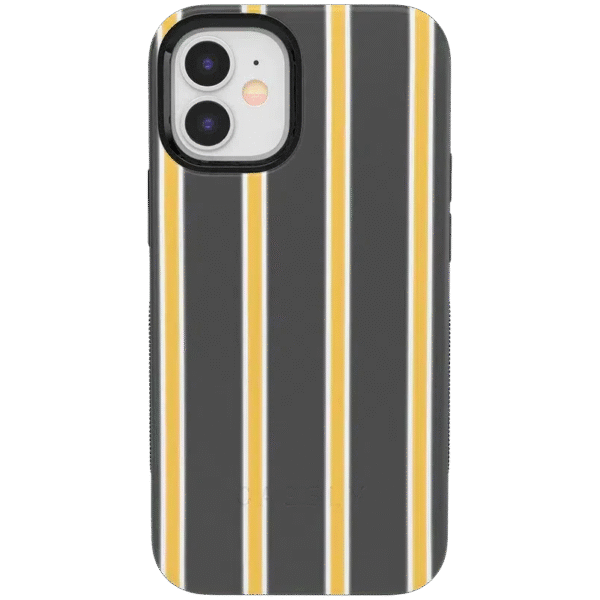 Fine Lines | Mustard Yellow Pinstripe iPhone Case