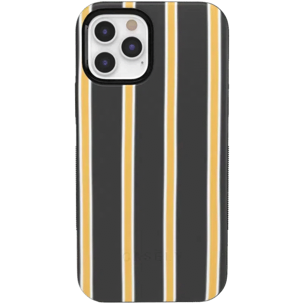 Fine Lines | Mustard Yellow Pinstripe iPhone Case