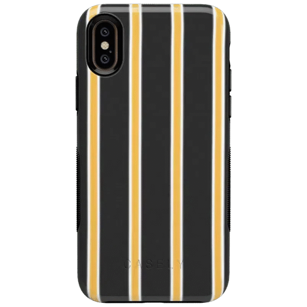 Fine Lines | Mustard Yellow Pinstripe iPhone Case