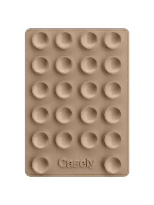 Grippy | Taupe Silicone Suction Phone Mount with MagSafe