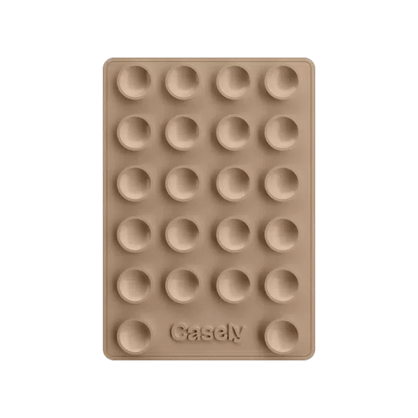 Grippy | Taupe Silicone Suction Phone Mount with MagSafe
