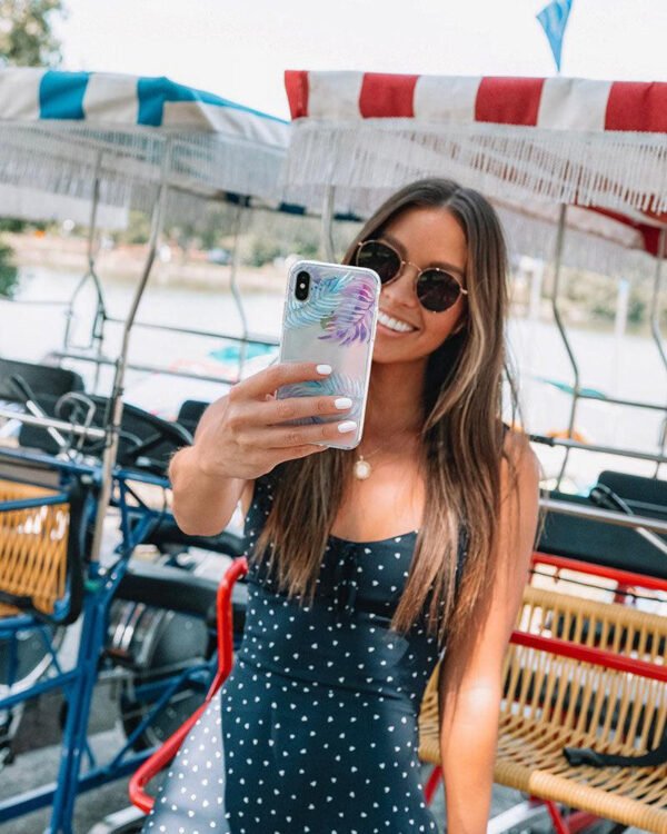 Tropical Blues | Palm Leaves Floral case