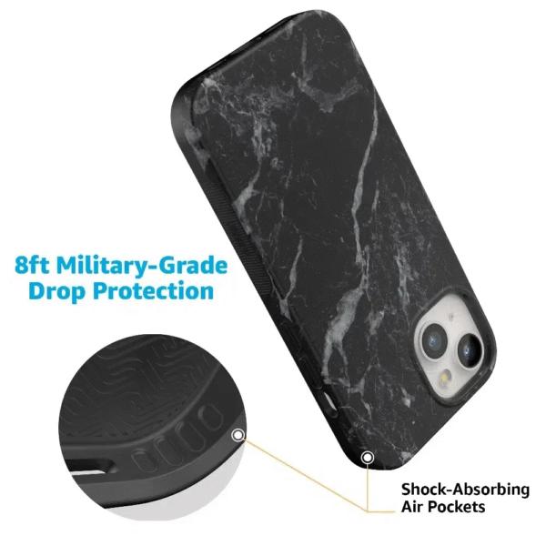 Black Pearl | Classic Black Marble Case