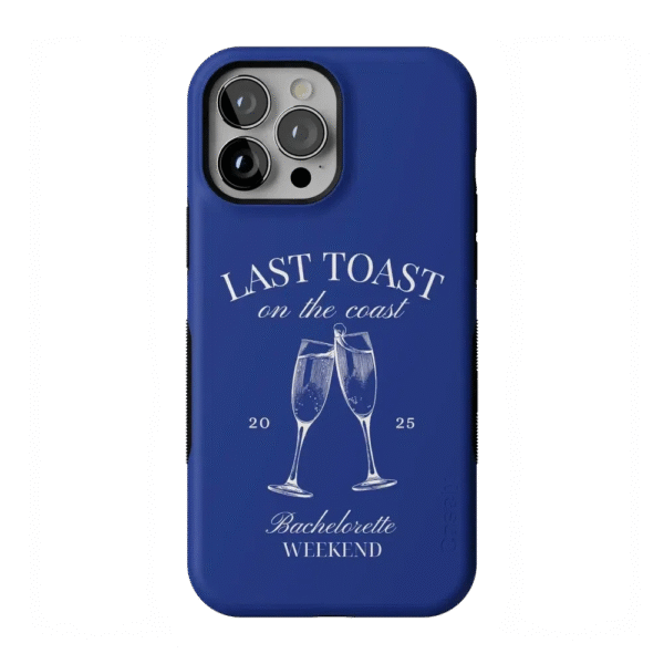 Last Toast | Blue Coastal Bachelorette Case