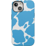 Current MOOd | Light Blue Cow Print Case