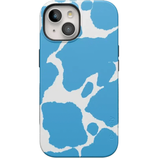 Current MOOd | Light Blue Cow Print Case