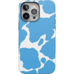 Current MOOd | Light Blue Cow Print Case