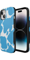 Current MOOd | Light Blue Cow Print Case