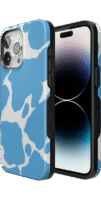 Current MOOd | Light Blue Cow Print Case