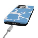 Current MOOd | Light Blue Cow Print Case