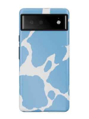 Current MOOd | Light Blue Cow Print Google Pixel Case