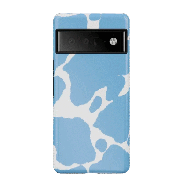 Current MOOd | Light Blue Cow Print Google Pixel Case