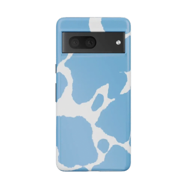 Current MOOd | Light Blue Cow Print Google Pixel Case
