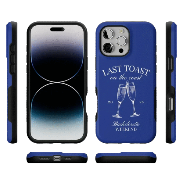 Last Toast | Blue Coastal Bachelorette Case