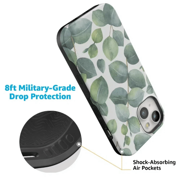 Leaf Me Alone | Green Floral Print Case