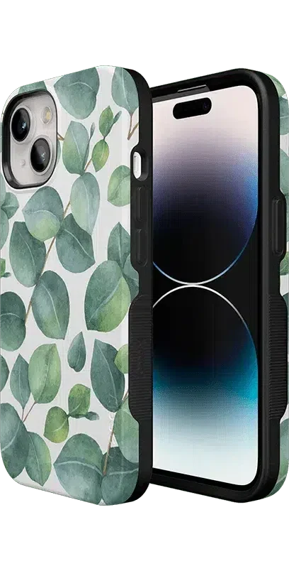 Leaf Me Alone | Green Floral Print Case