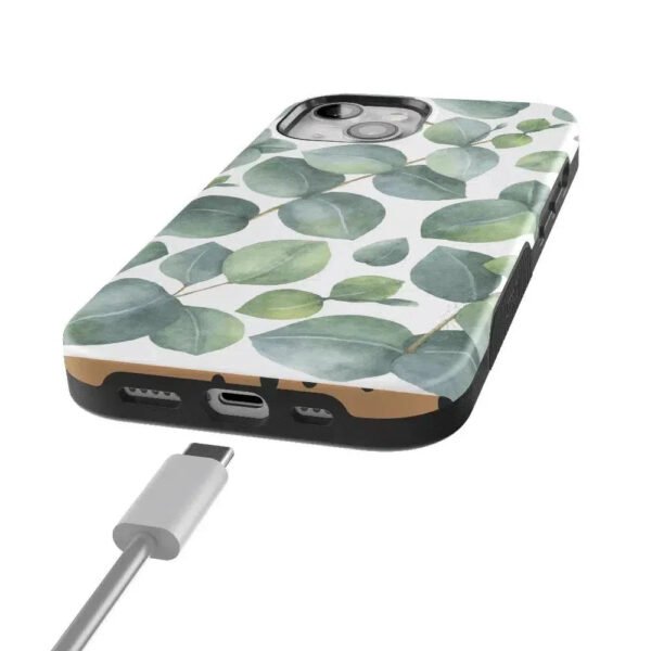 Leaf Me Alone | Green Floral Print Case