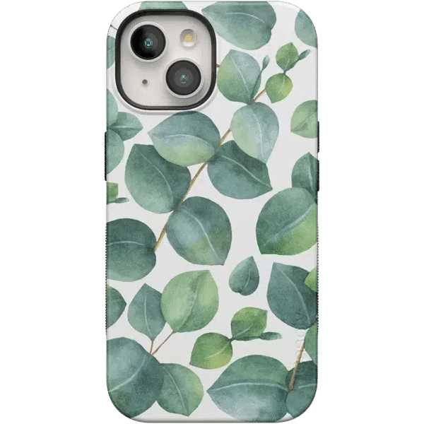Leaf Me Alone | Green Floral Print Case