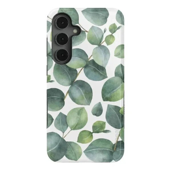 Leaf Me Alone | Green Floral Print Samsung Case