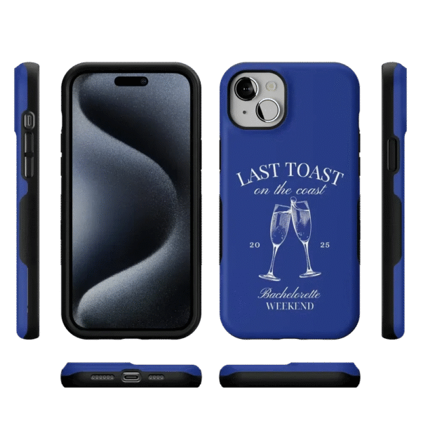 Last Toast | Blue Coastal Bachelorette Case
