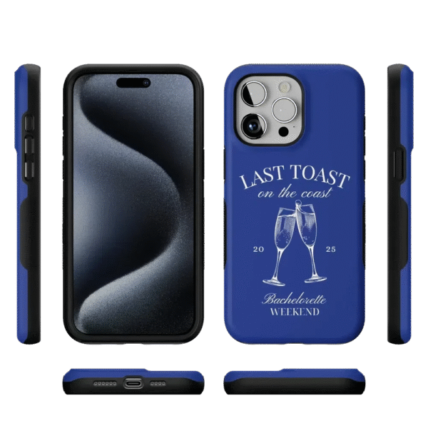 Last Toast | Blue Coastal Bachelorette Case
