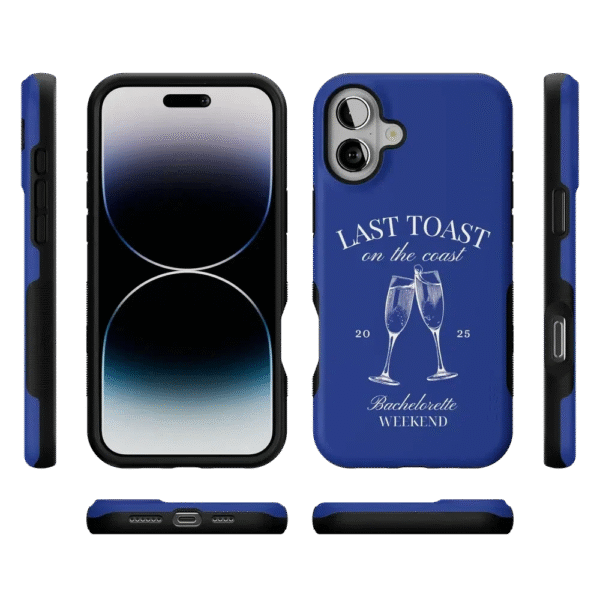 Last Toast | Blue Coastal Bachelorette Case